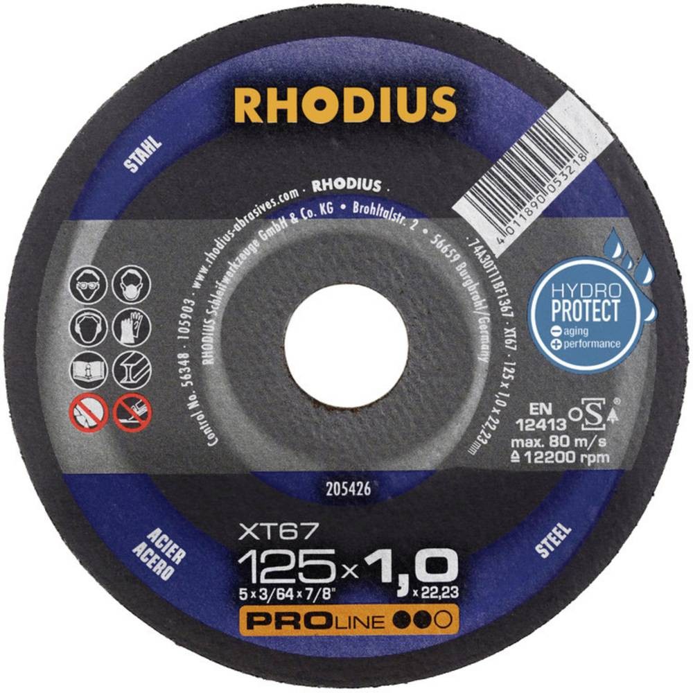 Rhodius XT67 205710 Trennscheibe gerade 180mm Stahl