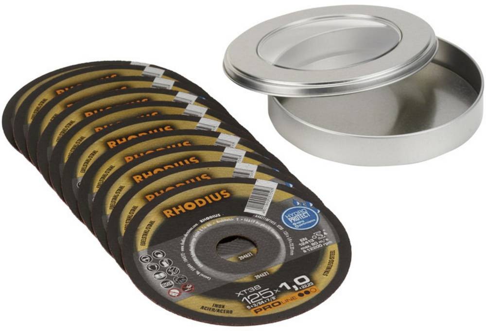 Rhodius XT38 210746 Trennscheibe gerade 115mm 1 Set Edelstahl, Stahl