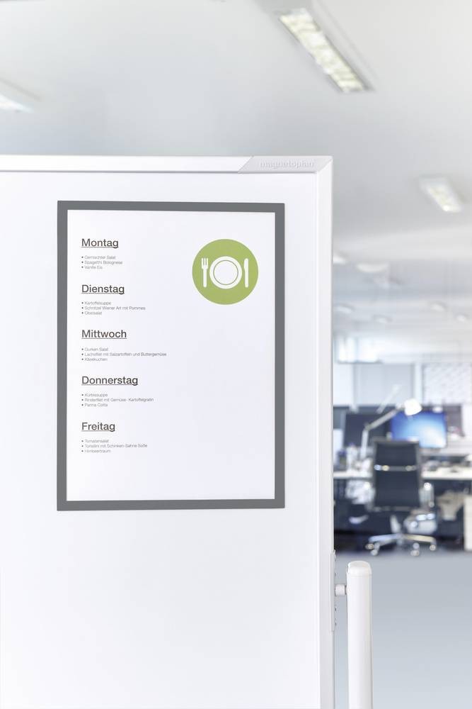 Magnetoplan 1130301 magnetic frame A4 Grey - Magnetoplan 1130301, A4,