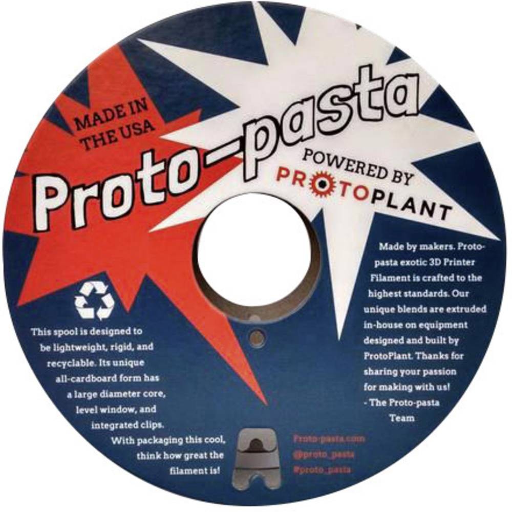 Proto-Pasta FEP11705 Filament PLA magnetisch 1.75mm 500g grigio 1