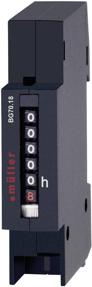 Müller BW 70.18 24V 50Hz Betriebsstundenzähler Rollenzählwerk