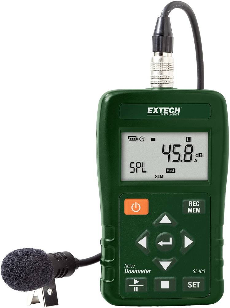 Extech Schallpegel-Messgerät Datenlogger SL400 30 - 143 dB 20Hz -