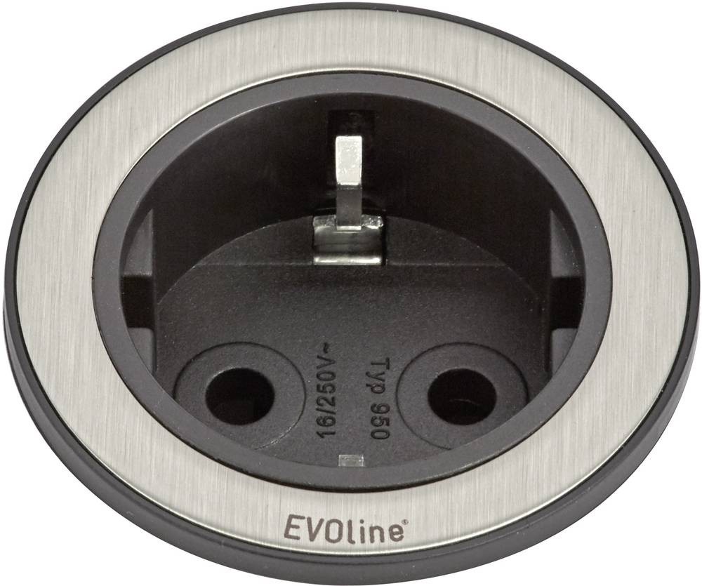 EVOline 159280001100 Einbau-regleta de clavijas de enchufe 1fach