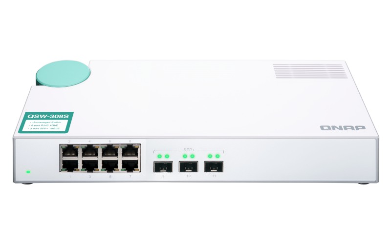 Sotel.de | QNAP QSW-308S 10G Switch Unmanaged 3-Port-10G-SFP+ und 