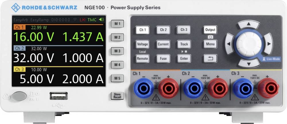Rohde & noir NGE103B Labornetzgerät, einstellbar 0 - 32 V/DC 0 - 3A