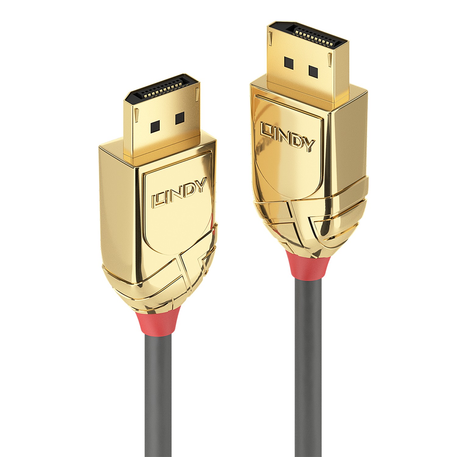 Lindy 7.5m DisplayPort 1.2 Cable, Gold Line - Lindy 7.5m DisplayPort