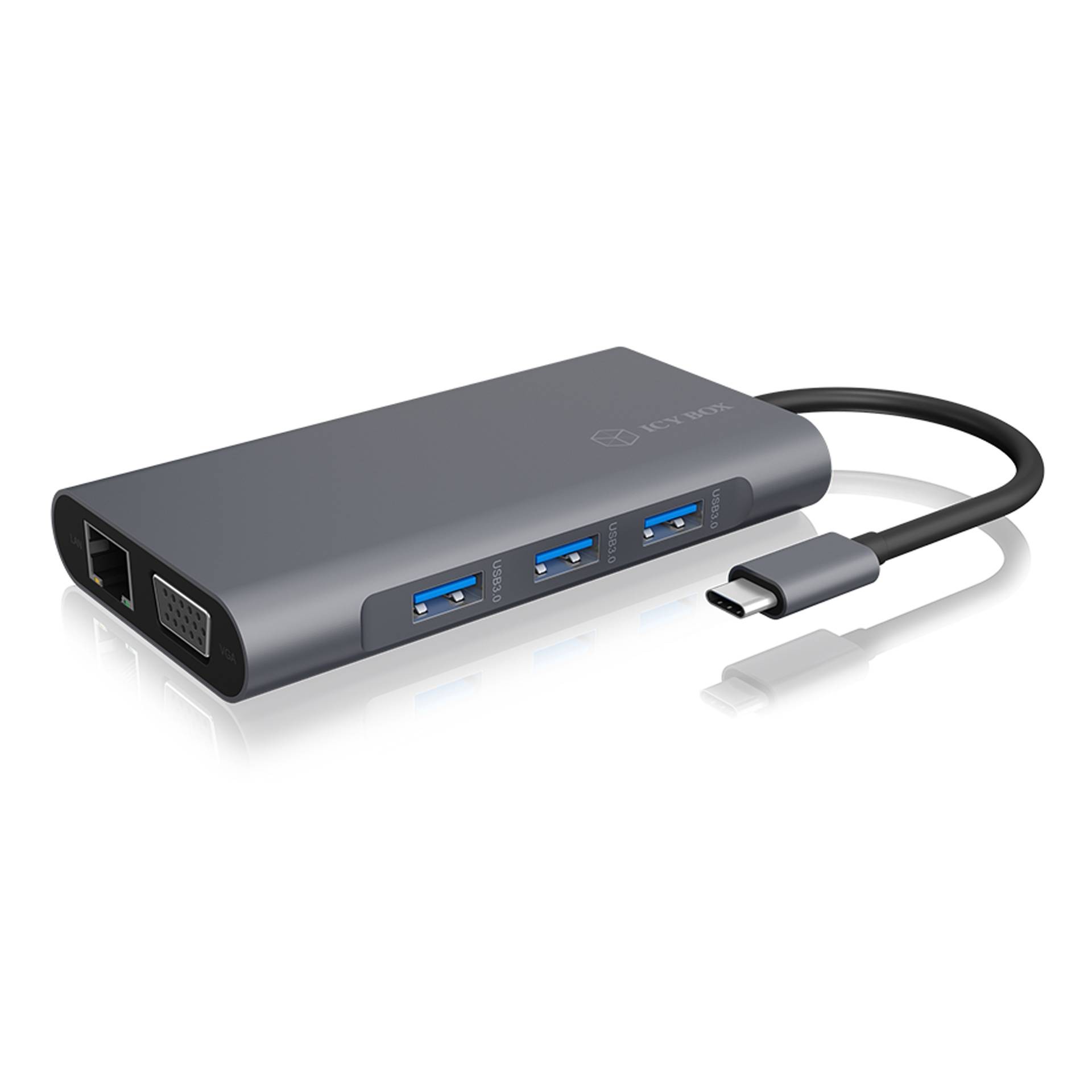 ICY BOX IB-DK4040-CPD Wired USB 3.2 Gen 1 (3.1 Gen 1) Type-C