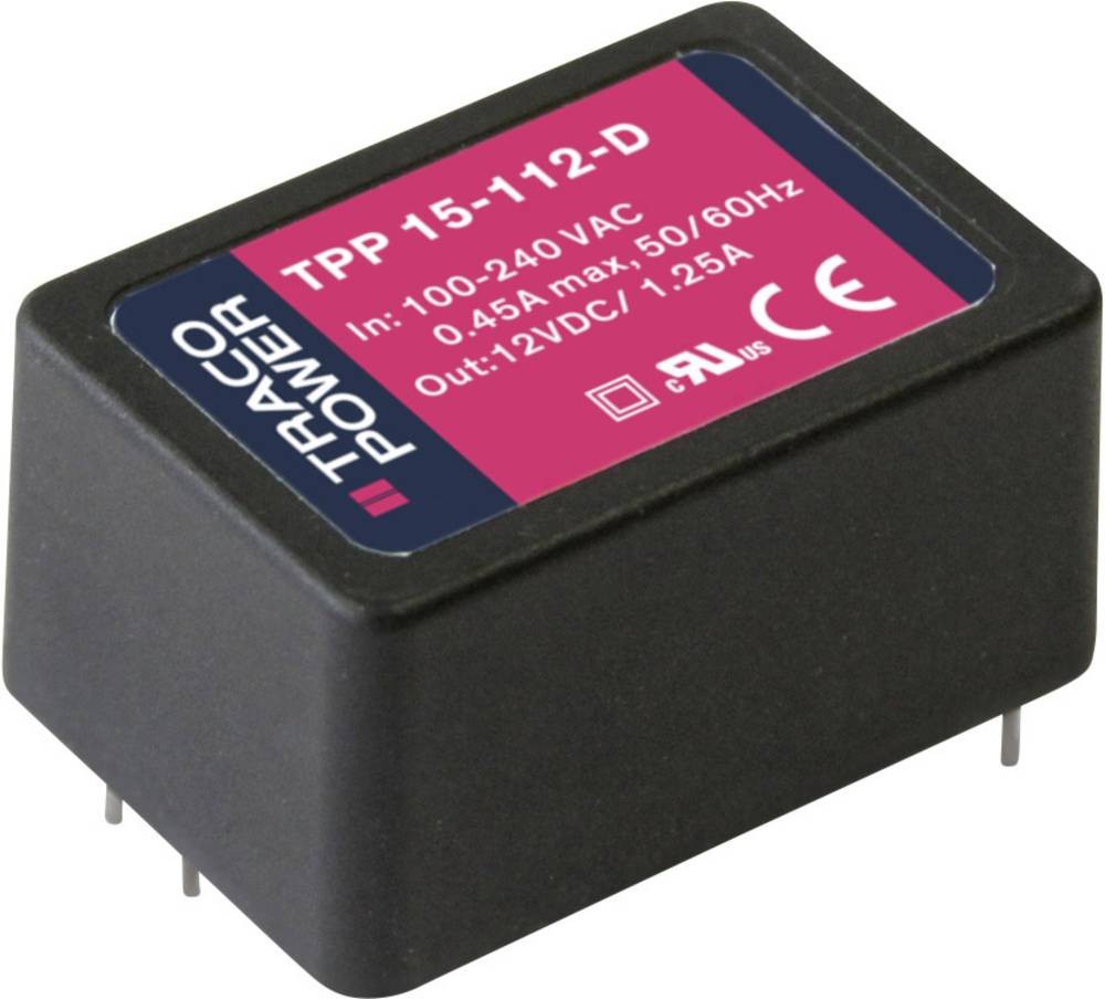 TracoPower TPP 15-112-D Schalthome charger 12 V/DC 1.25A 15W