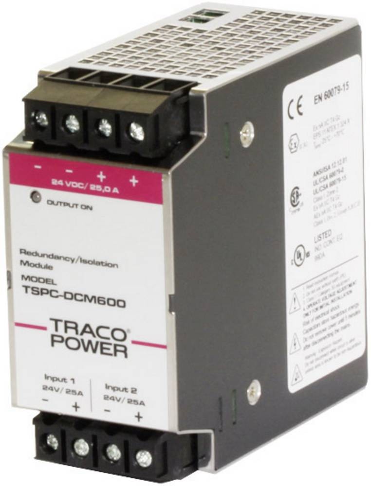 TracoPower TSPC-DCM600 Hutschienen-Redundanz-Modul (DIN-Rail) 820mA