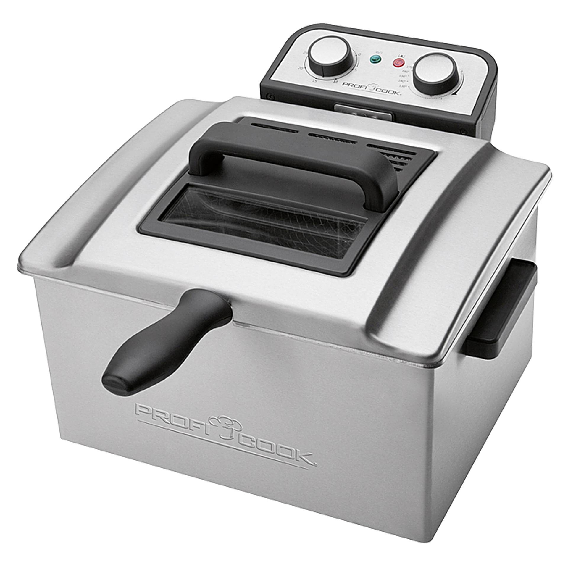ProfiCook PC-FR 1038 Double 5 L Stand-alone 3000 W Deep fryer Silver -