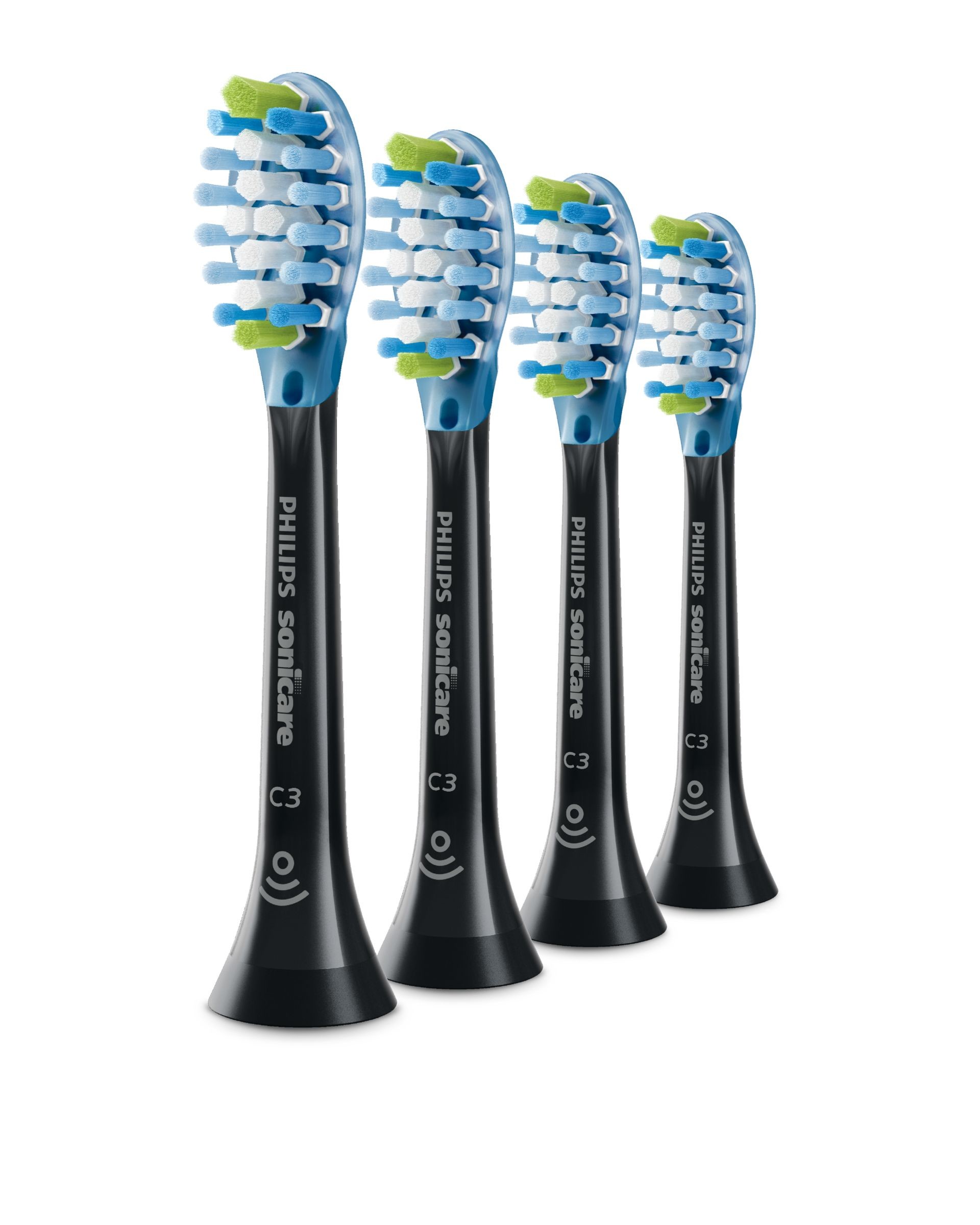 Philips Bodycare HX 9044/33 Zahnbürstenaufsatz 4 St. Schwarz