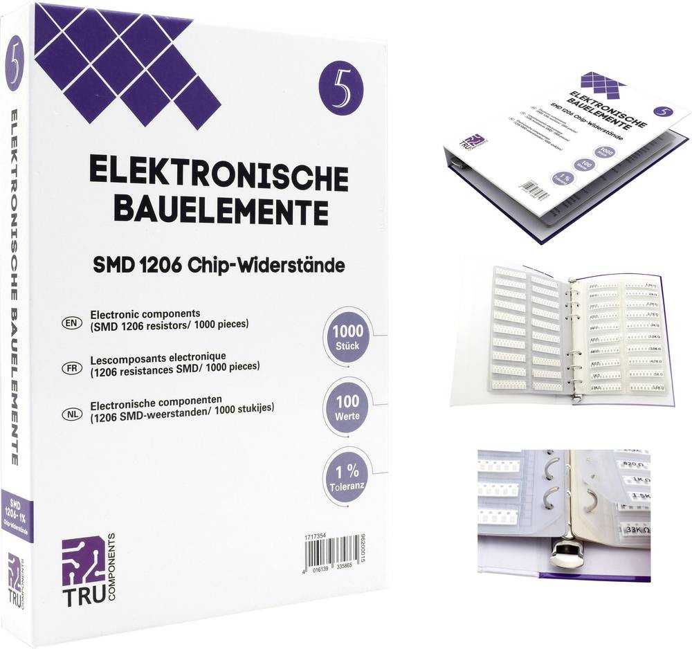 TRU COMPONENTS TC-6869416 TC-6869416 Sortiments-Album SMD 1206 0.25W