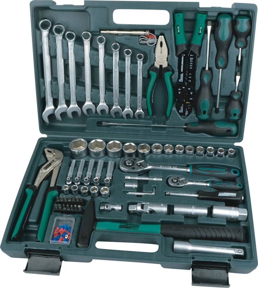 Brüder Mannesmann M29099 Werkzeugvalise bestückt 99teilig