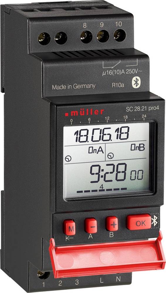 Müller SC 28.21 pro4 24V ACDC Hutschienen-Zeitschaltuhr digital 24 V/