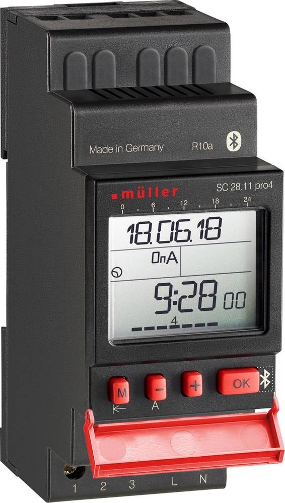 Müller SC 28.21 pro4 230V 50-60Hz Hutschienen-Zeitschaltuhr digital