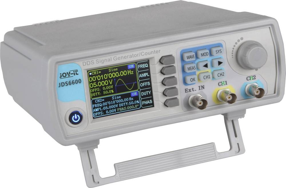 Joy-it JT-JDS6600 Funktionsgenerator netzbetrieben 15 MHz - 0.01 μHz