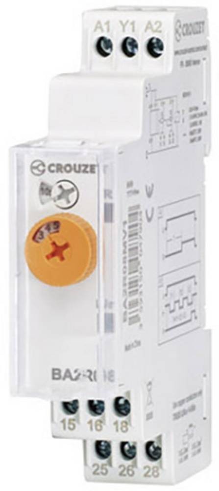 Crouzet Syr-Line Series DIN Rail Mount Timer Relay, 12 - 240V ac/dc,