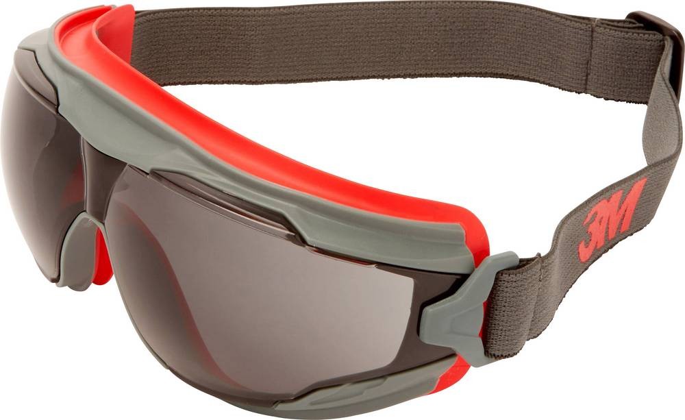 3M Goggle Gear Anti-Mist Safety Goggles, Grey PC Lens, Vented - 3M