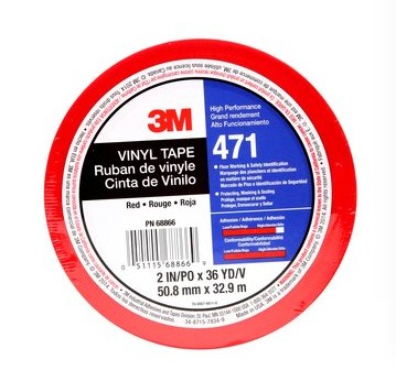 3M 471R50IW PVC-Klebeband Rot (L x B) 33m x 50mm 1St.