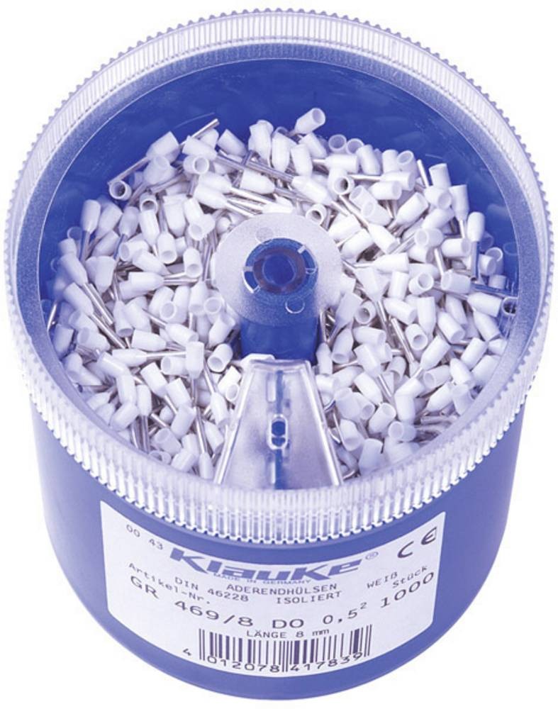 Klauke GR4698DO Aderendhülsen-Sortiment 0.5mm² Teilisoliert white