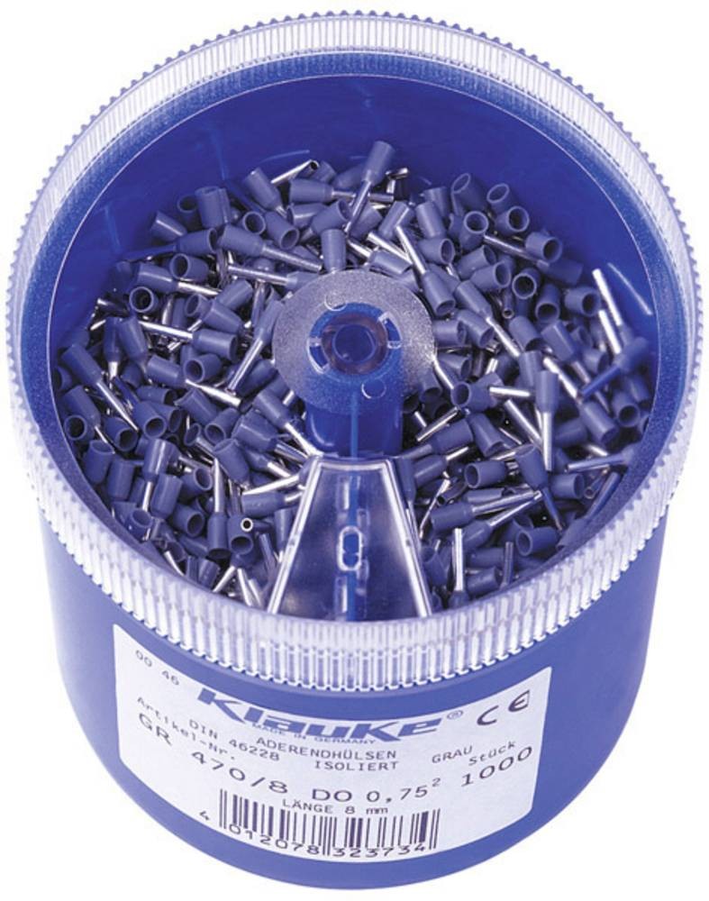 Klauke GR4708DO Aderendhülsen-Sortiment 0.75mm² Teilisoliert blue