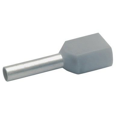 Klauke 87010 Zwillings-Aderendhülse 0.75mm² grey 1000St.