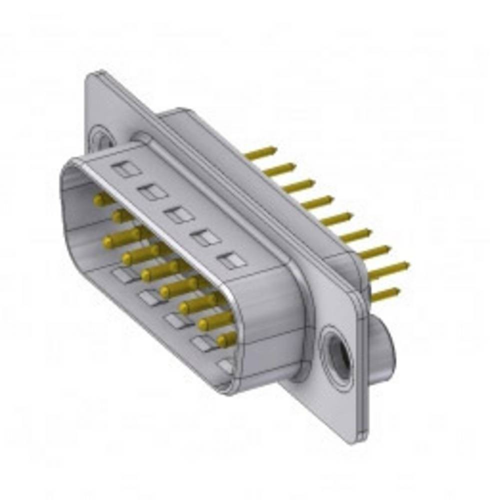 Deltron Connectors DTS15 PY/2 M85UN D-SUB jack 180° Polzahl: 15 Lö