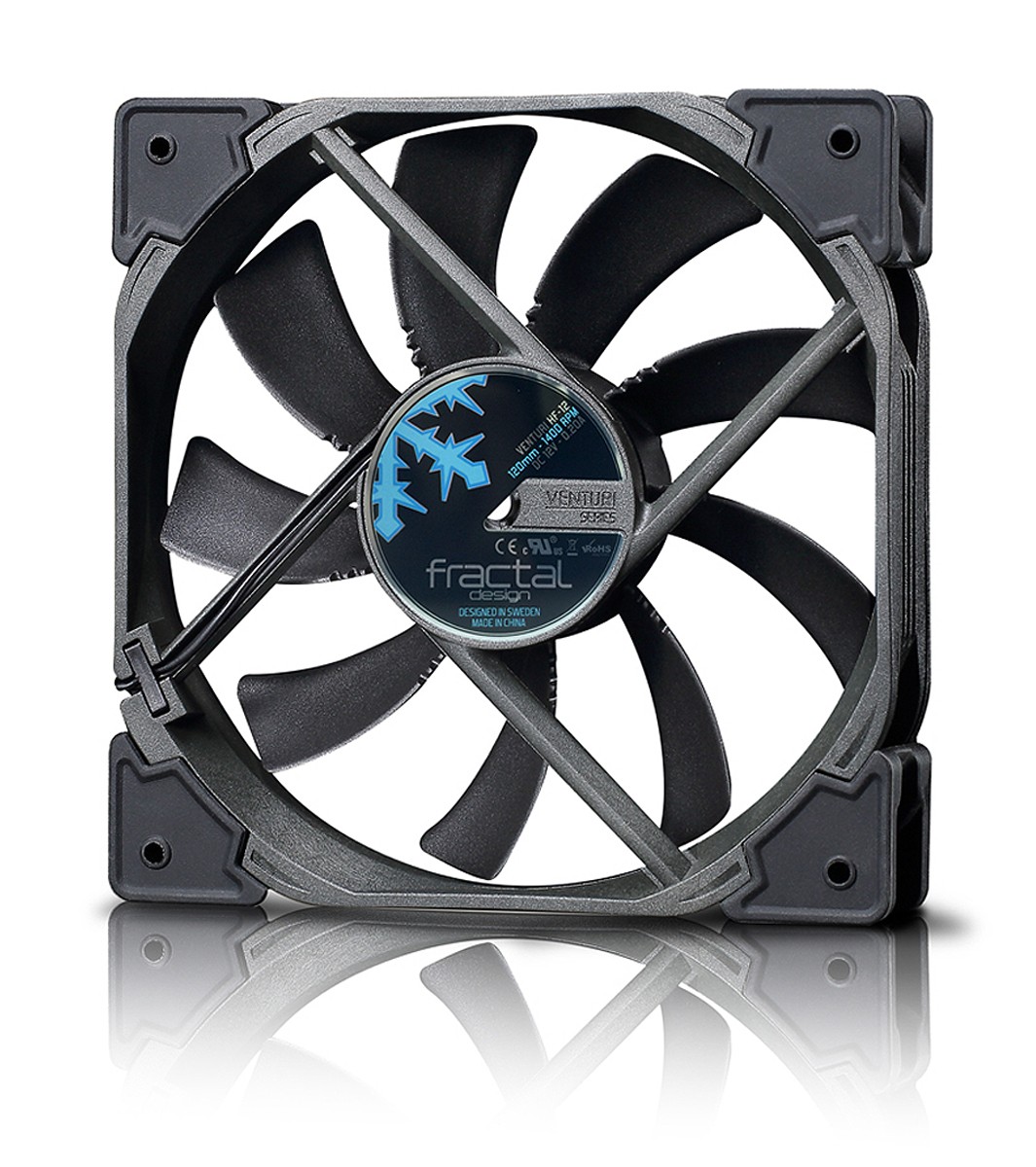 Fractal Design Venturi HP-12 PWM Boitier PC Ventilateur 12 cm Noir,