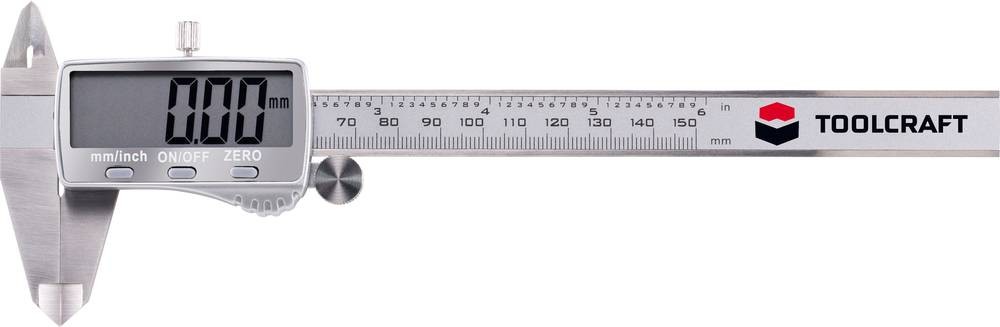 TOOLCRAFT DIN EN 862 TO-5664642 digital Messschieber 150mm