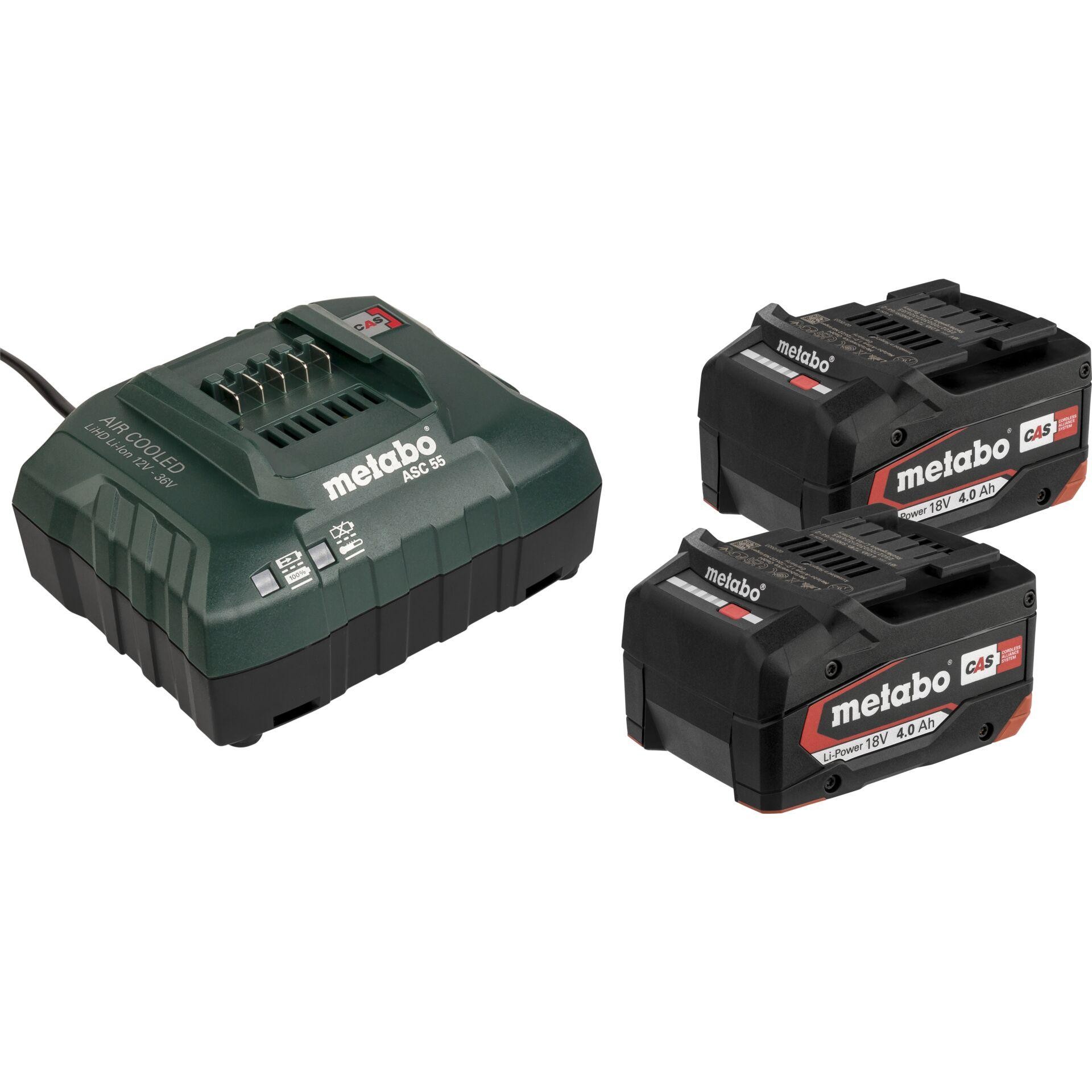 Metabo Basic-Set 2 x 4.0Ah charging stand 685050000 incl. 2.