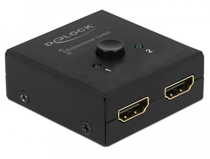DeLOCK 64072 video switch HDMI - DeLOCK 64072, HDMI, Black, 60 Hz,
