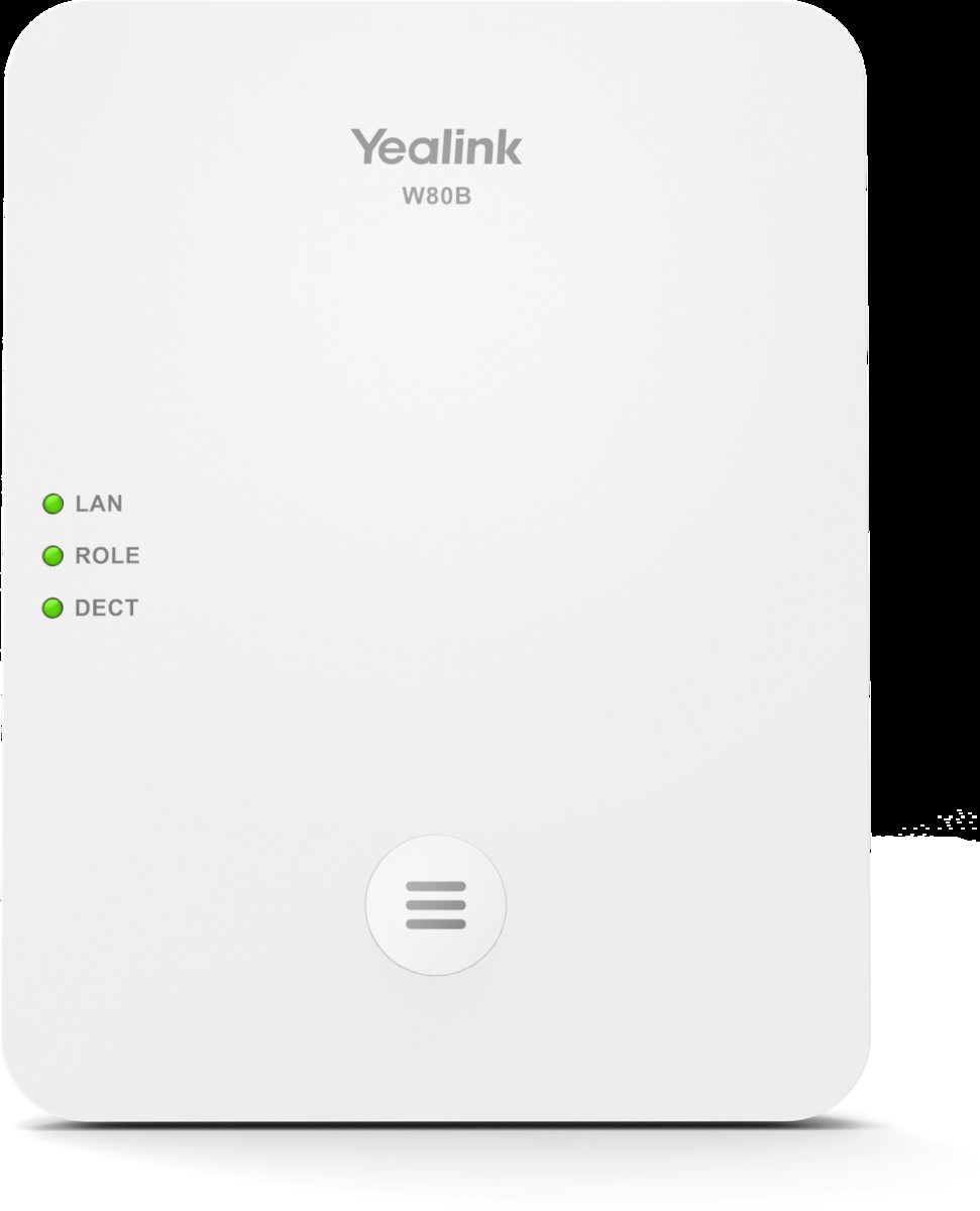 Yealink W80B DECT base station White - Yealink W80B, 1.8 - 1.9 GHz,