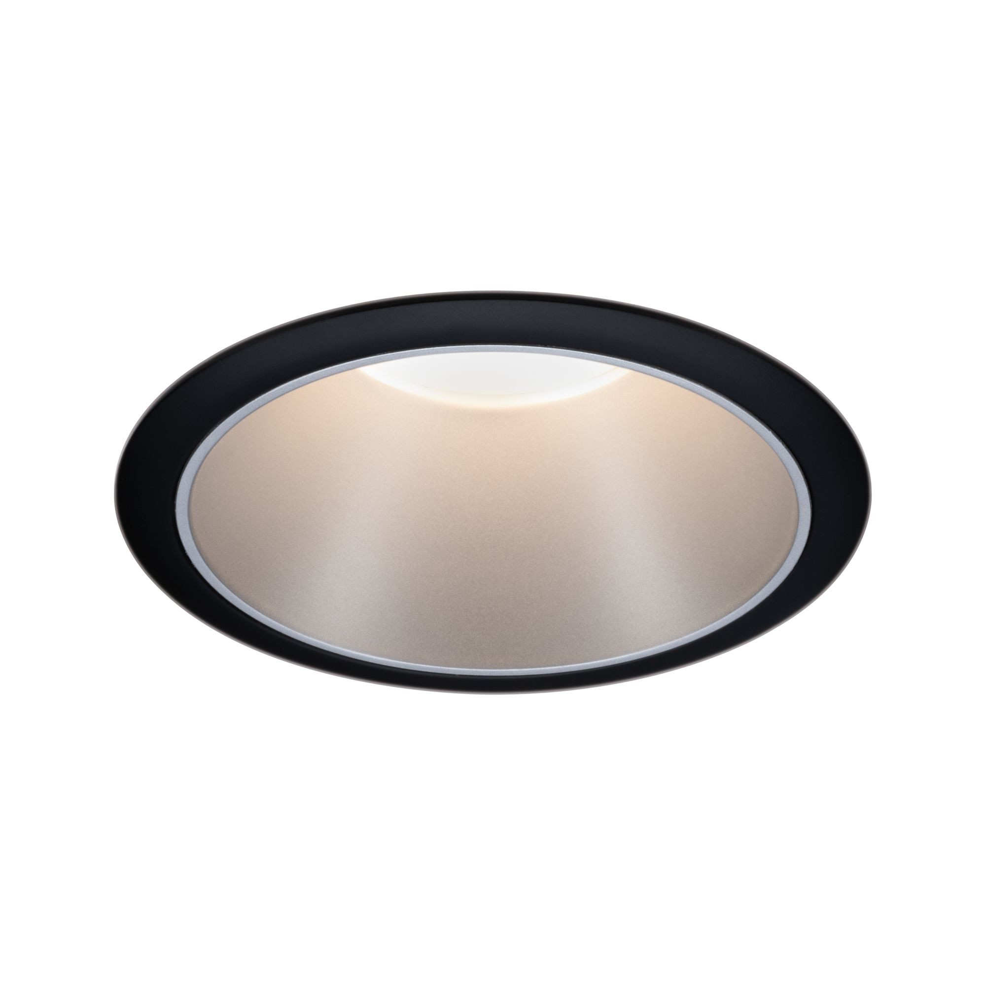 Paulmann 93407 Cole Coin Einbauleuchte LED 6W nero, argento