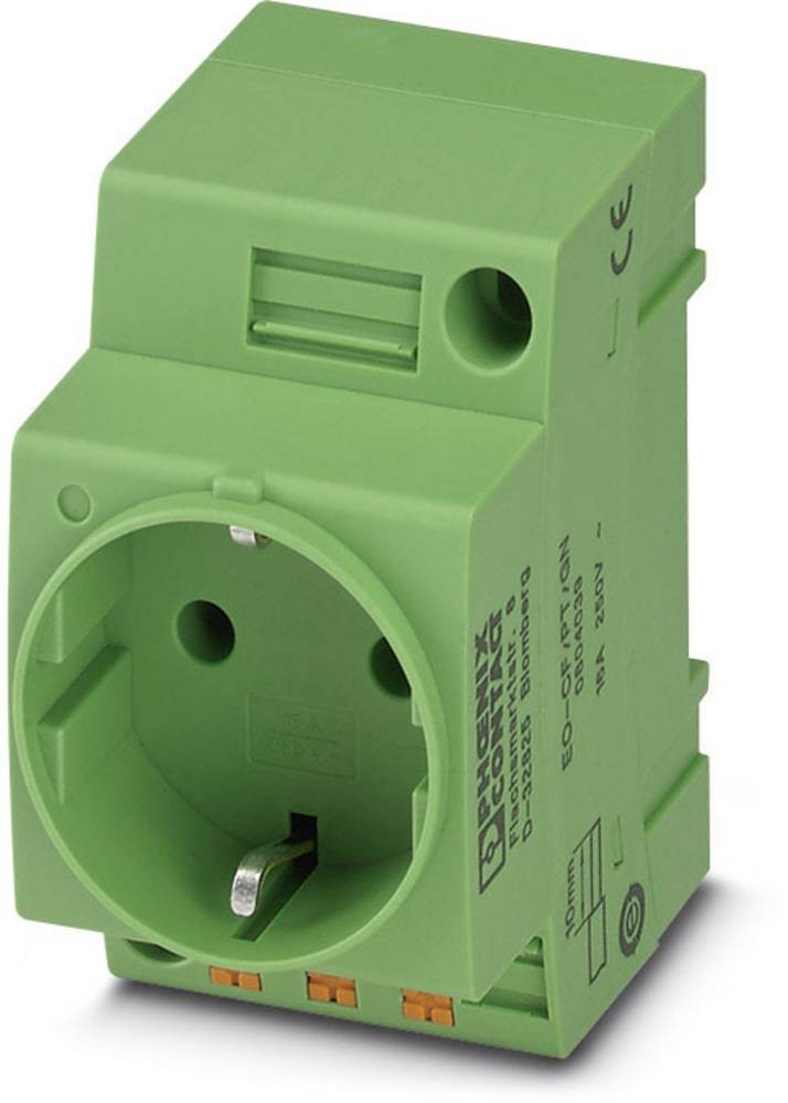Phoenix Contact Schaltschrank-Steckdose EO-CF/PT/GN green (L x B)