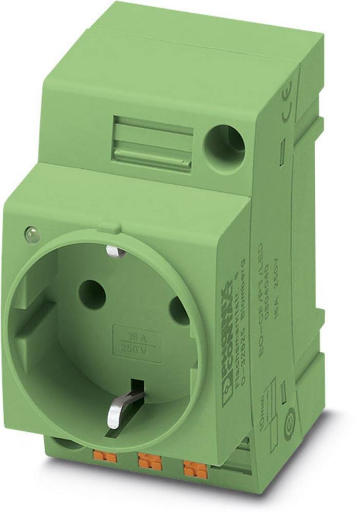Phoenix Contact Schaltschrank-Steckdose EO-CF/PT/LED/GN green (L x B)