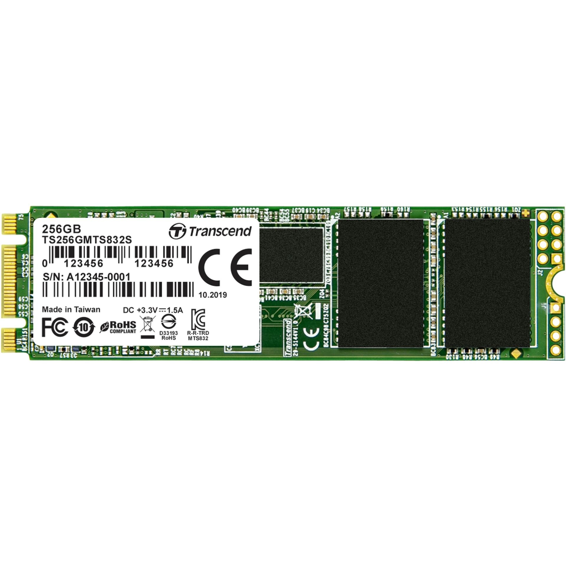 Transcend M.2 SSD 832S 256GB - Transcend M.2 SSD 832S 256GB, 256 GB,