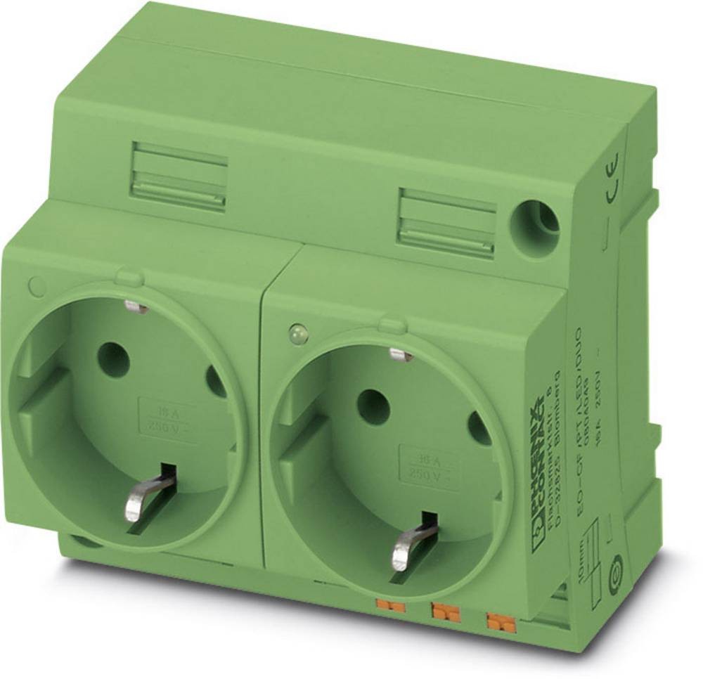 Phoenix Contact Schaltschrank-Steckdose EO-CF/PT/LED/DUO/GN green (L