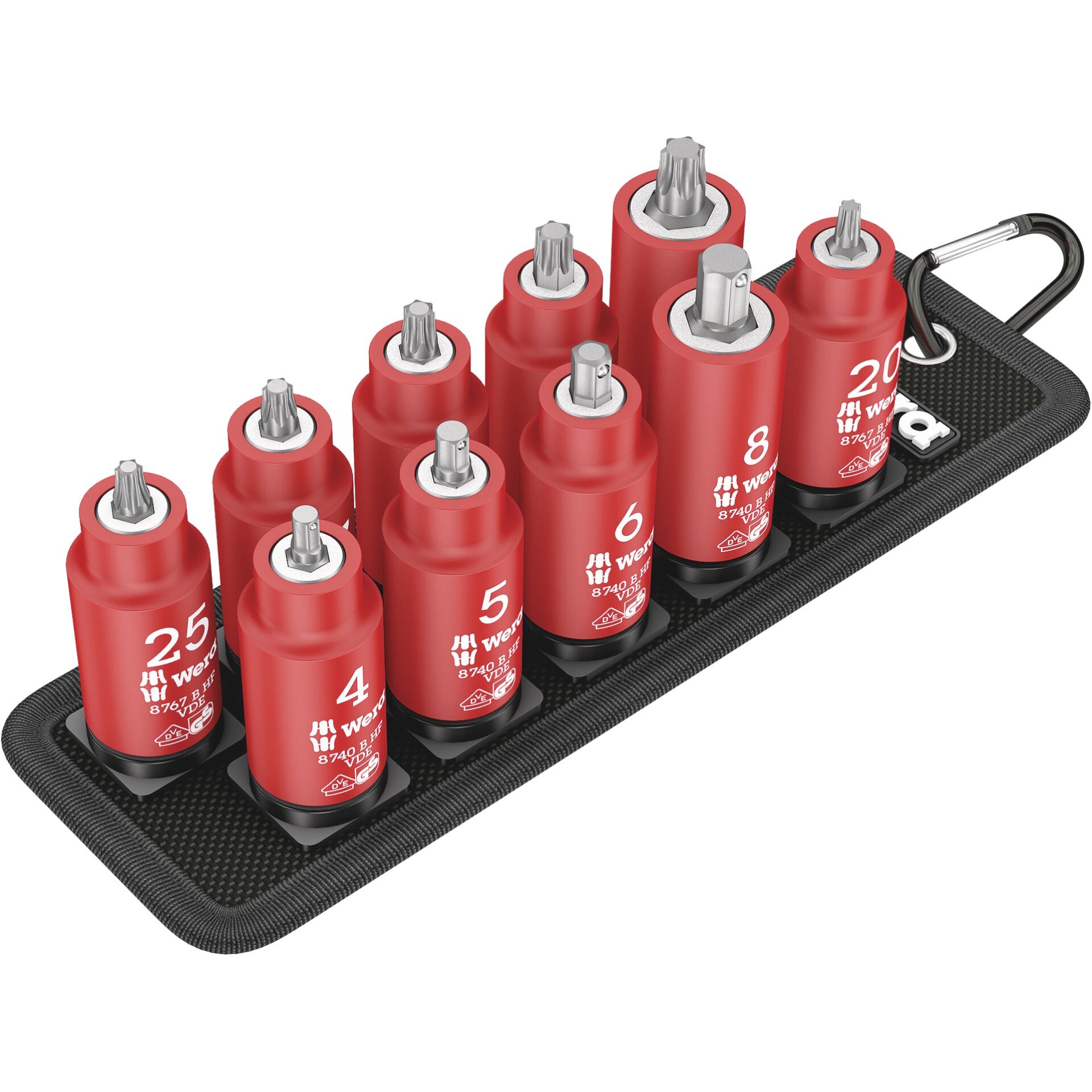 Wera Belt B VDE 1 Zyklop Steckschlüssel-Bit-Einsatz-Set 3/8\