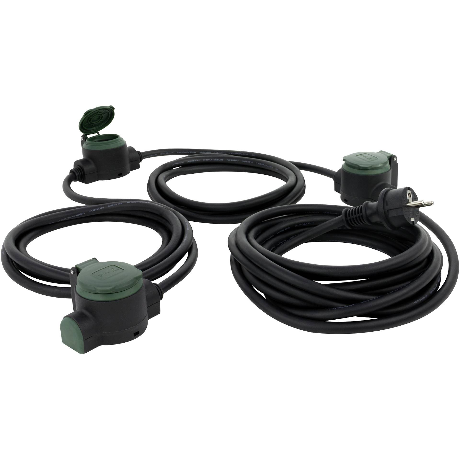 REV extension Suprafelx IP 44 black/grün