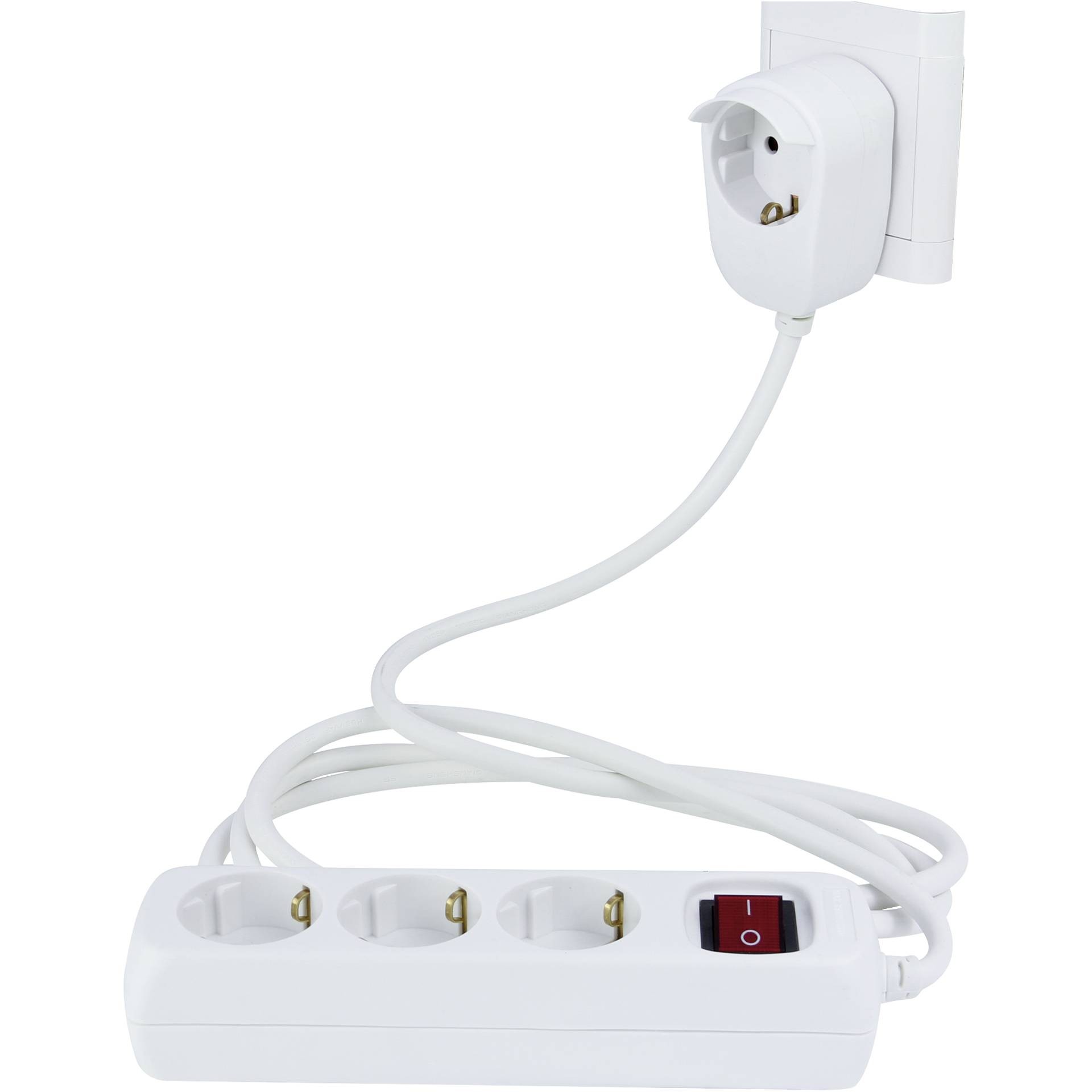 REV power strip 3+1-fach 5m + Schalter white Powersplit