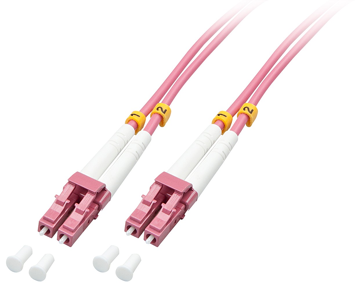 Lindy 15m LC-LC OM4 50/125 Fibre Optic Patch Cable - Lindy 15m LC-LC