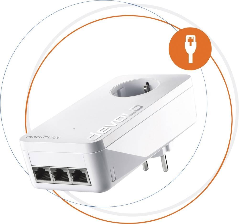 Devolo Magic 2 LAN triple 2400 Mbit/s Ethernet LAN White 1 pc(s) -