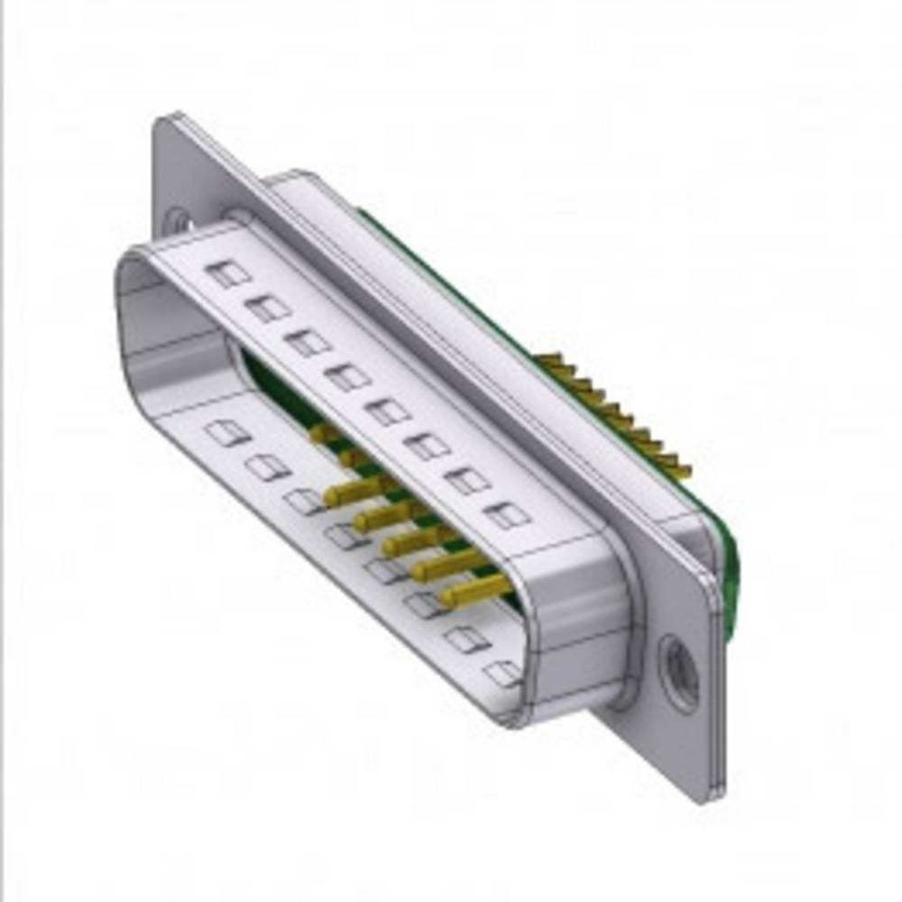 Deltron Connectors DTS 13W3 PZ/2 D-SUB Hybrid 180° Polzahl: 13 1