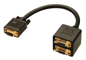 Lindy 41214 cavo VGA 0,18 m VGA (D-Sub) Nero - Lindy 41214, 0,18 m,