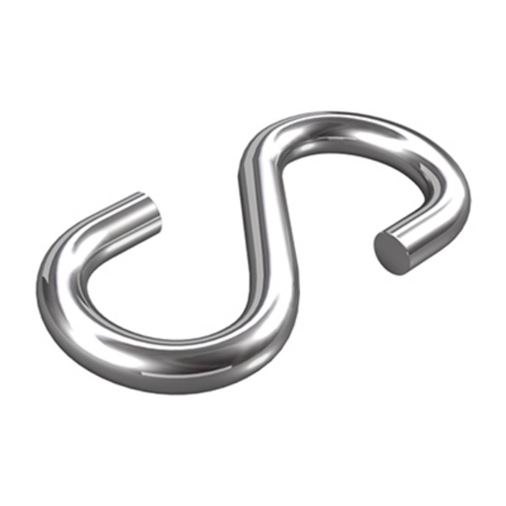 dörner + helmer 4910074 S-Haken Ø 4mm 32mm stainless steel A2 20St.