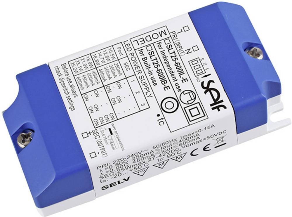 Self Electronics SLT25-600IL-E LED-Treiber Konstantstrom 25W 250 -