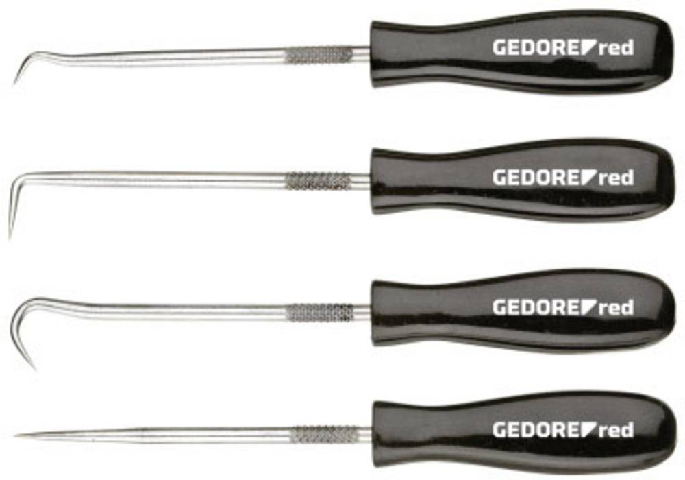 Gedore RED 3301548 Hakensatz for O-Ringmontage L.135mm 4-teilig