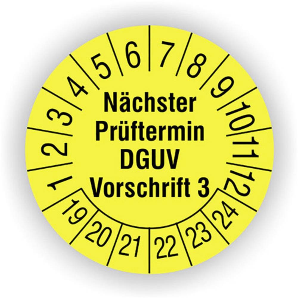 HT Instruments 2002270 Prüfplaketten 30mm Sicherheitsprüfplaketten