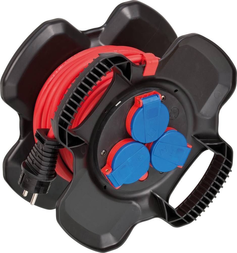 Brennenstuhl 1169717100 Strom Verlängerungskabel Schwarz, Rot 10.00m