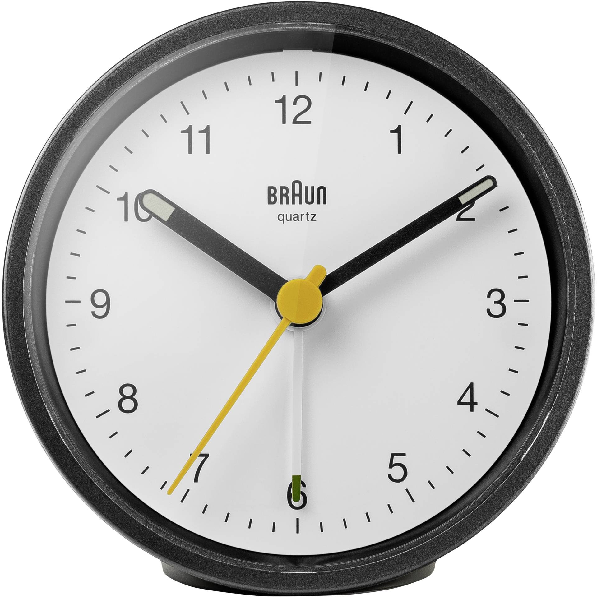 Braun BC12BW Reloj despertador analógico Negro, Blanco - Braun